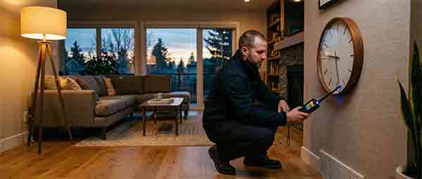 Professional home hidden bug and camera detection sweep Alberta