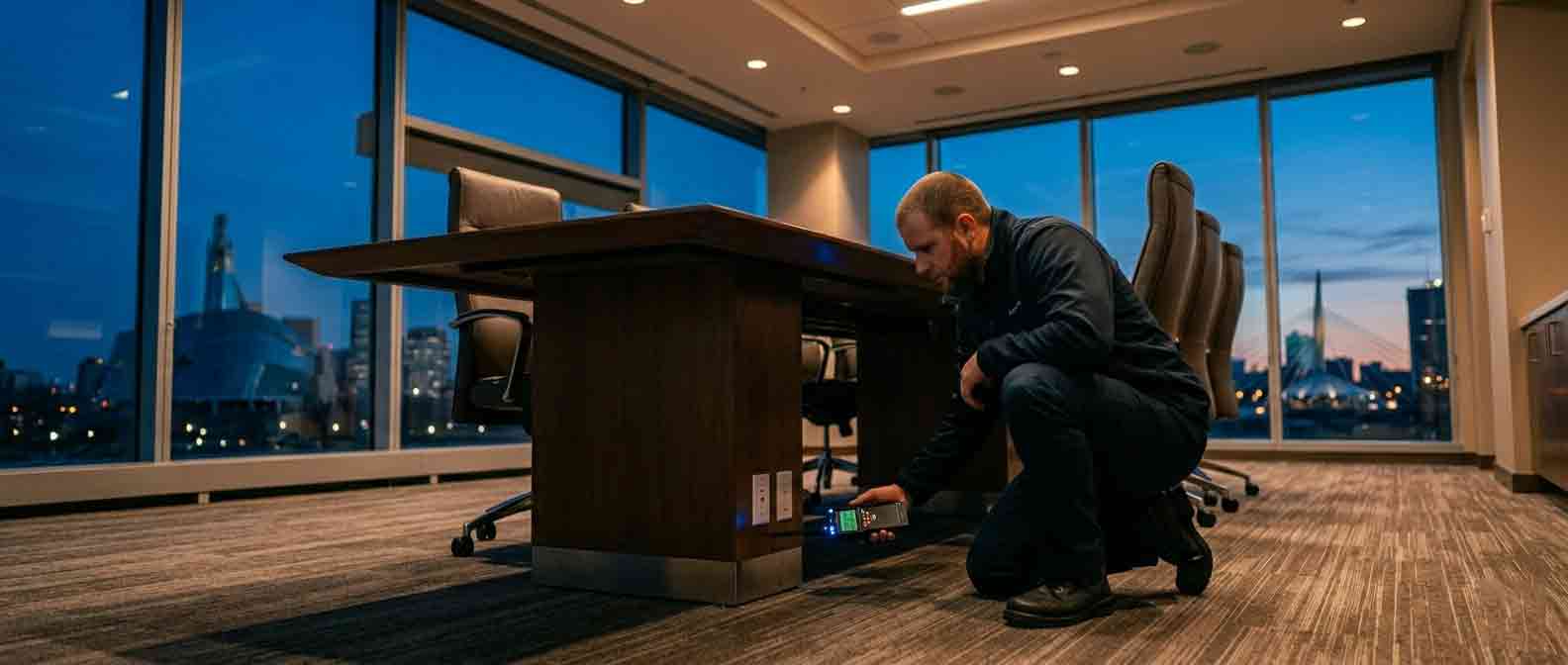 Office and boardroom bug detection Manitoba