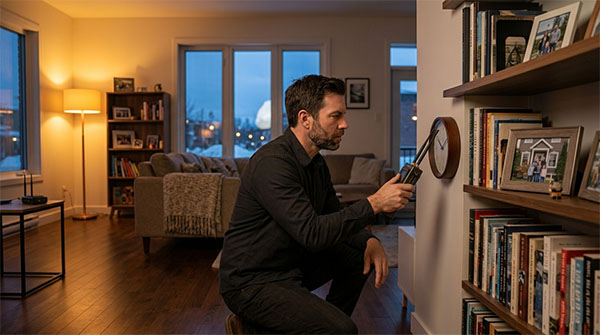 Home hidden bug and camera detection sweep Calgary